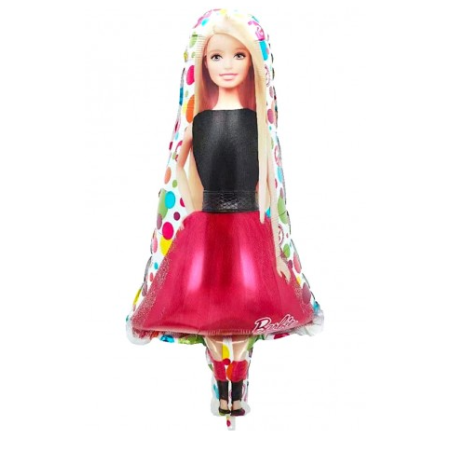 BALLON METALLIQUE BARBIE POUPEE DEBOUT