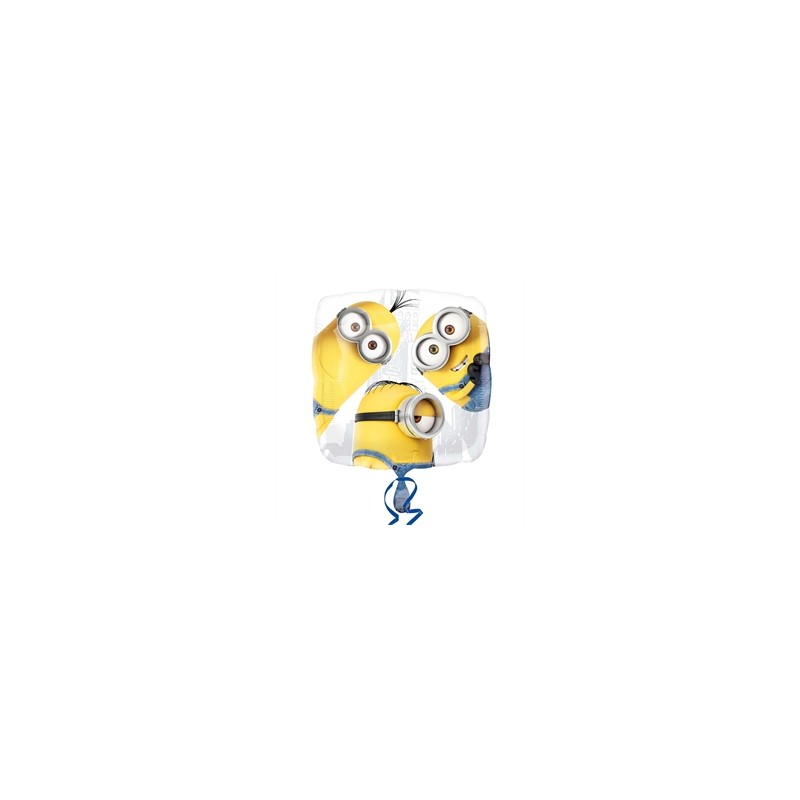 BALLON METALLIQUE CARRE MINION 43CM