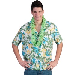 CHEMISE HAWAIENNE BLEU/JAUNE/VERT TAILLE 48/50