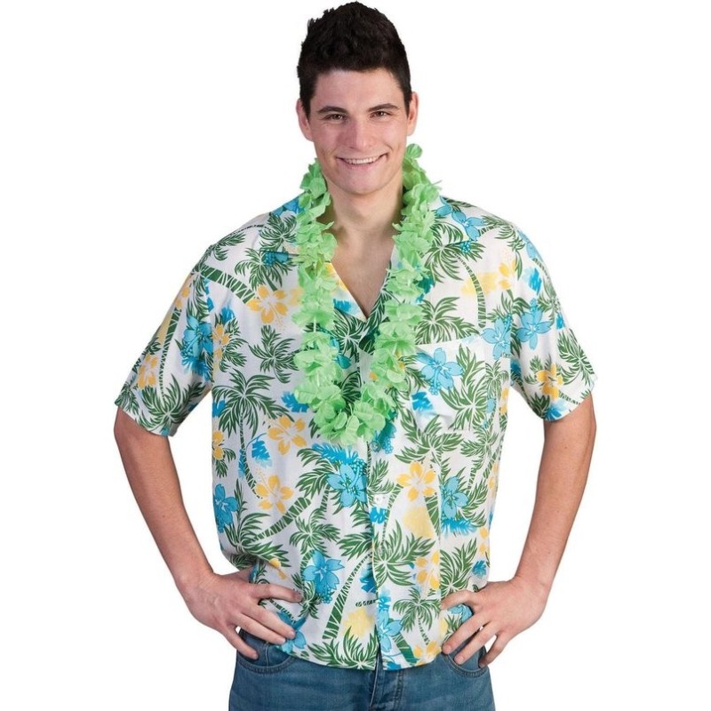 CHEMISE HAWAIENNE BLEU/JAUNE/VERT TAILLE 48/50 CHEMISE HAWAIENNE BLEU/JAUNE/VERT TAILLE 48/50