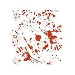 CHEMIN DE TABLE TACHES DE SANG 30 CM X 5 M