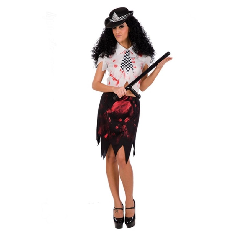 DEGUISEMENT POLICIERE ZOMBIE TAILLE M DEGUISEMENT POLICIERE ZOMBIE TAILLE M