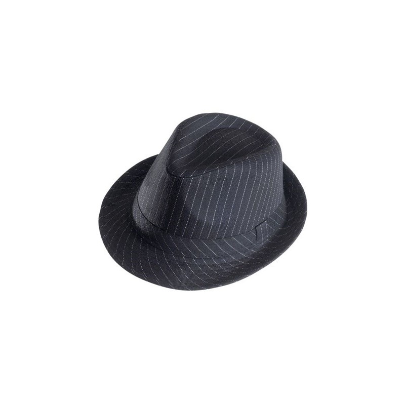 CHAPEAU BORSLINO NOIR RAYE BLANC FORME TRIBLY CHAPEAU BORSLINO NOIR RAYE BLANC FORME TRIBLY