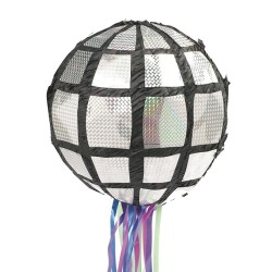 PINATA BOULE A FACETTE A TAPER OU A TIRER 30 CM 