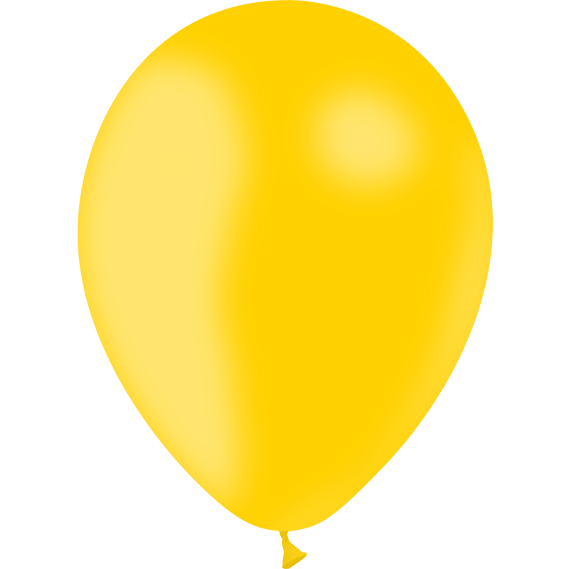 24 BALLONS BALLOONIA JAUNE D'OR 28 CM