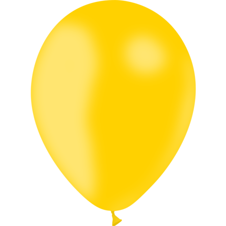 24 BALLONS BALLOONIA JAUNE D'OR 28 CM