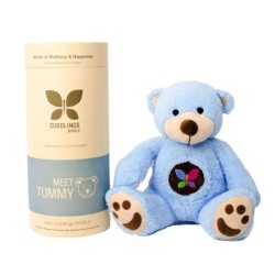 PELUCHE OURS BLEU CUDDLINGS WORLD