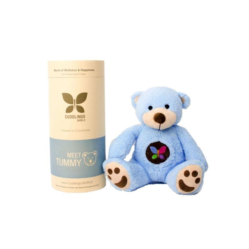 PELUCHE OURS BLEU CUDDLINGS WORLD