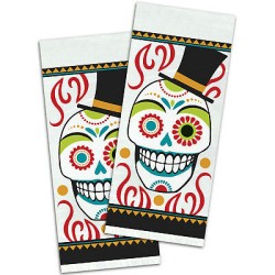 20 SACHETS A BONBONS TRANSPARENTS HALLOWEEN DAY OF THE DEAD