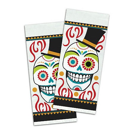 20 SACHETS A BONBONS TRANSPARENTS HALLOWEEN DAY OF THE DEAD