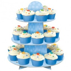 PRESENTOIR A CUPCAKE COULEUR BLEU