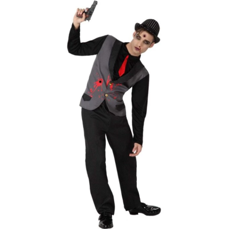 DEGUISEMENT GANGSTER EN SANG TAILLE XL