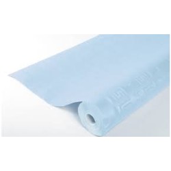 NAPPE DAMASSE BLEU CIEL L120 X 6M