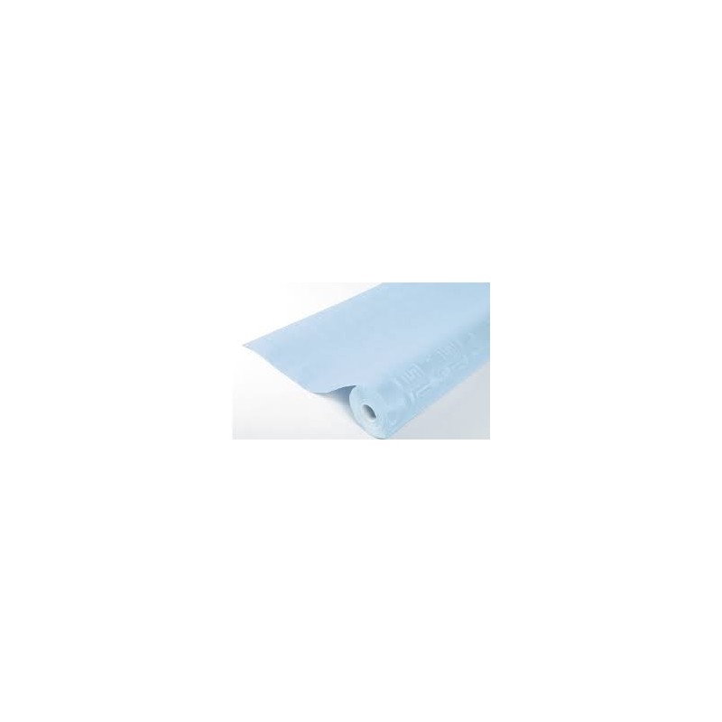 NAPPE DAMASSE BLEU CIEL L120 X 6M