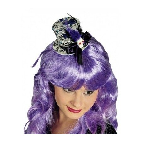 MINI CHAPEAU HAUT DE FORME VIOLET 