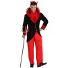 DEGUISEMENT DEMON VESTE-PANTALON ROUGE ET NOIR TAILLE XS-S DEGUISEMENT DEMON VESTE-PANTALON ROUGE ET NOIR TAILLE XS-S