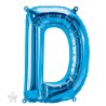 BALLON METALLIQUE LETTRE D BLEU 40 CM