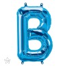 BALLON METALLIQUE LETTRE B BLEU 40 CM