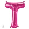 BALLON METALLIQUE LETTRE T FUSCHIA 40 CM BALLON METALLIQUE LETTRE T FUSCHIA 40 CM
