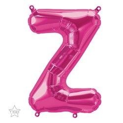 BALLON METALLIQUE LETTRE Z FUSCHIA 40 CM