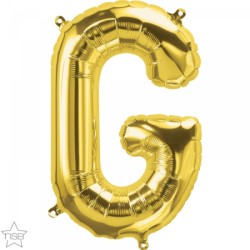 BALLON METALLIQUE LETTRE G OR 41 CM