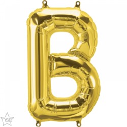 BALLON METALLIQUE LETTRE B OR 41 CM