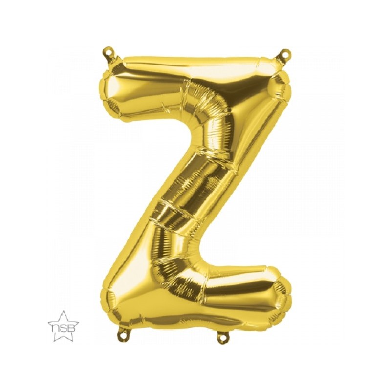 BALLON METALLIQUE LETTRE Z OR 41 CM BALLON METALLIQUE LETTRE Z OR 41 CM