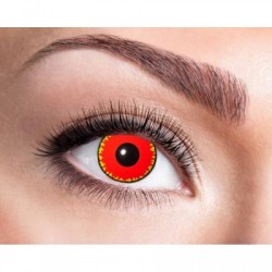 LENTILLES DEMONIAC ROUGE 1 AN