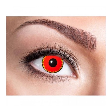 LENTILLES DEMONIAC ROUGE 1 AN