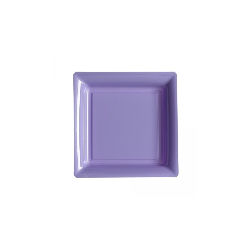 12 ASSIETTES CARREES PM LILAS  12 ASSIETTES CARREES PM LILAS