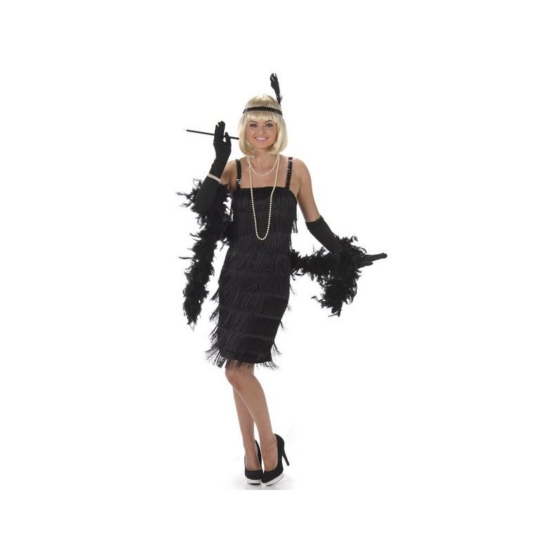 DEGUISEMENT ROBE CHARLESTONE NOIRE TAILLE S DEGUISEMENT ROBE CHARLESTONE NOIRE TAILLE S