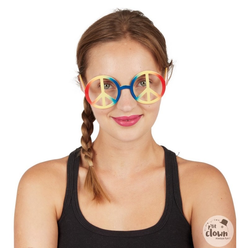 LUNETTES PEACE AND LOVE MULTICOLORES LUNETTES PEACE AND LOVE MULTICOLORES