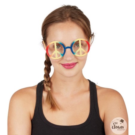 LUNETTES PEACE AND LOVE MULTICOLORES