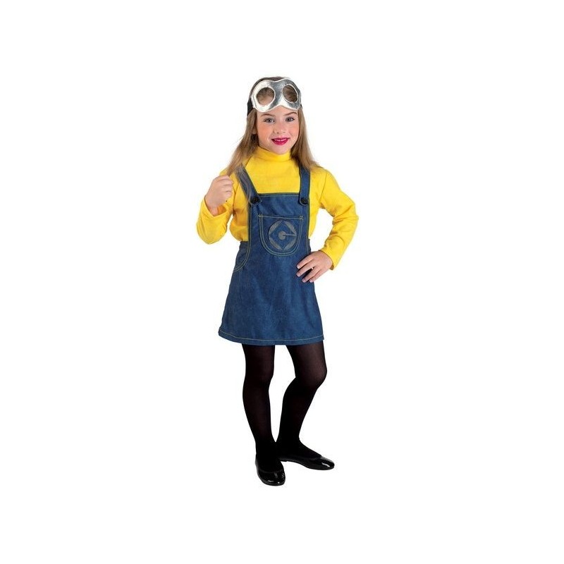 DEGUISEMENT ROBE MINIONS GIRL TAILLE 10 ANS