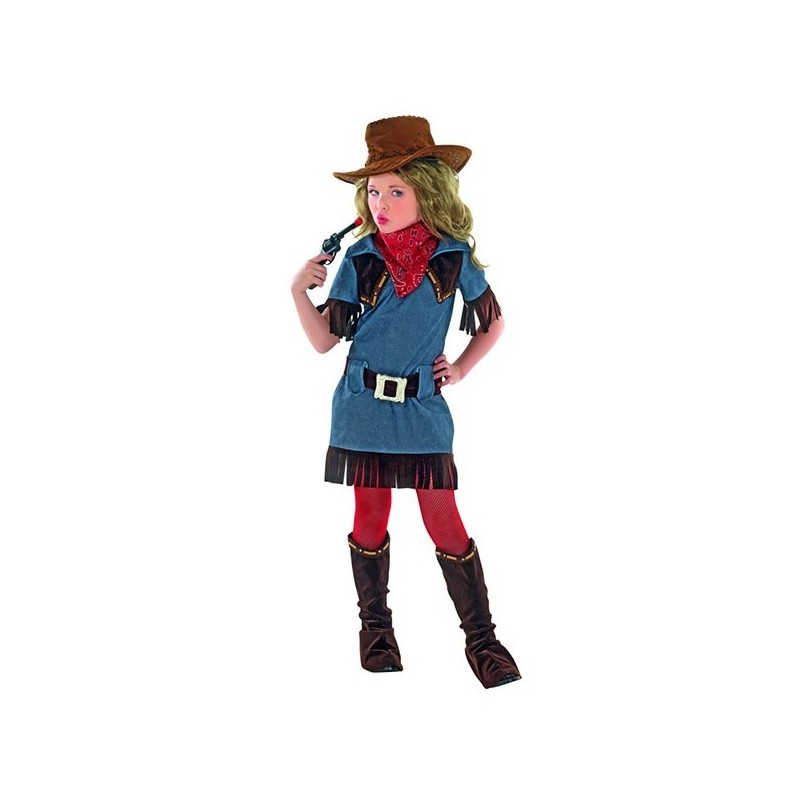 DEGUISEMENT COW GIRL ROBE JEAN  TAILLE 128