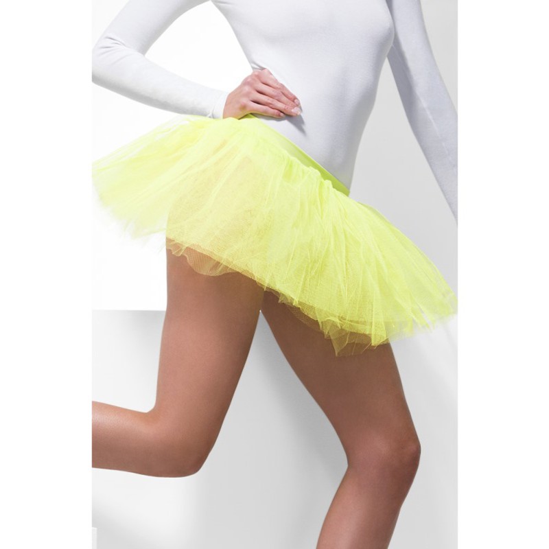 TUTU NEON JAUNE FLUO TAILLE UNIQUE