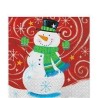 SERVIETTES BONHOMME DE NEIGE 33 X 33 CM