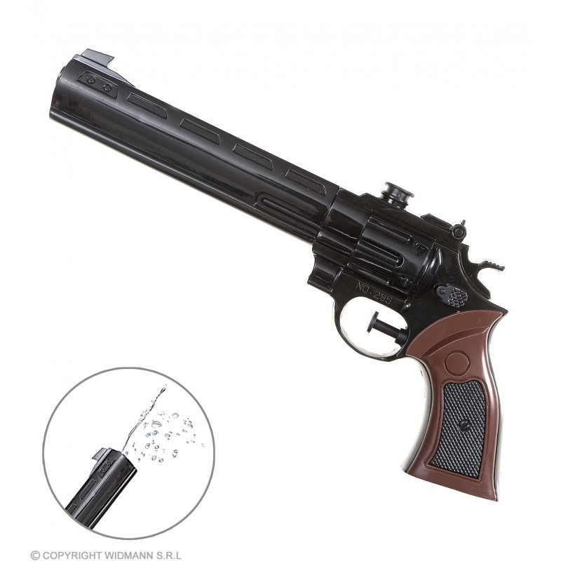 PISTOLET DE COW BOY LANCE EAU NOIR CROSSE MARRON 30 CM PISTOLET DE COW BOY LANCE EAU NOIR CROSSE MARRON 30 CM