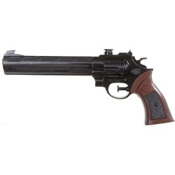 PISTOLET DE COW BOY LANCE EAU NOIR CROSSE MARRON 30 CM