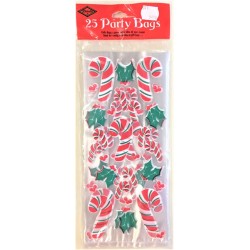 25 SACHETS TRANSPARENTS CANDY DE NOEL