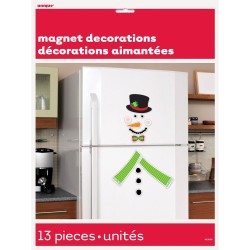 DECORATION AIMANTEE BONHOMME DE NEIGE