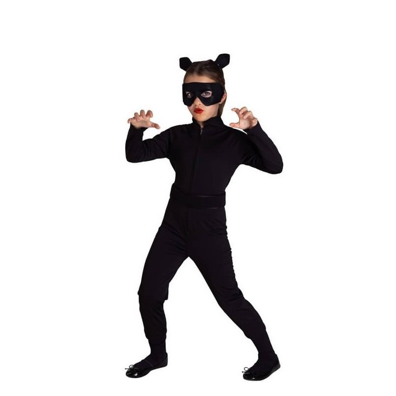 DEGUISEMENT CATWOMAN OU CHAT NOIR TAILLE 152