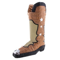 PINATA BOTTE DE COWBOY OU SANTIAGUE WESTERN 49 CM