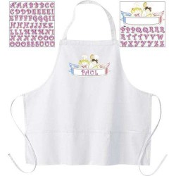 TABLIER EN TISSU LITTLE COOKS PERSONNALISABLE