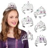 1 DIADEME PRINCESSE  ARGENT EN PLASTIQUE 6 MODELES DIFFERENTS