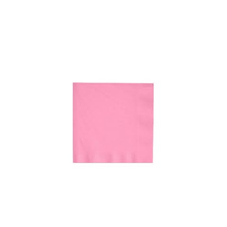 20 SERVIETTES ROSE 33 X 33 CM