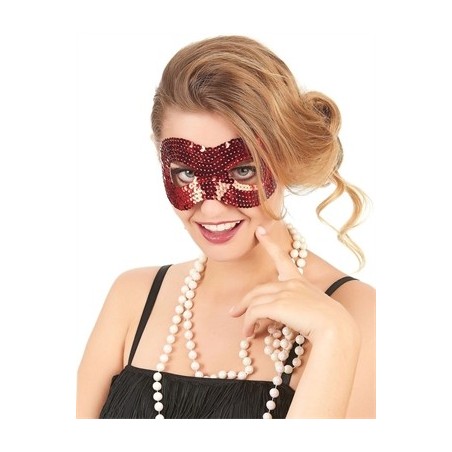 MASQUE SEQUIN ROUGE