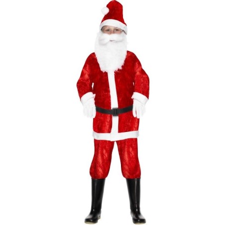 DEGUISEMENT PERE NOEL VELOURS TAILLE 6/8 ANS 