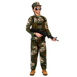 DEGUISEMENT ENFANT MILITAIRE CAMOUFLAGE TAILLE M 7-9 ANS