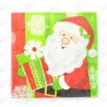 16 SERVIETTES HAPPY SANTA 33 X 33 CM